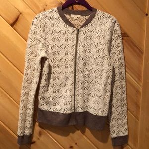 Adorable spring Mystree bomber, sheer